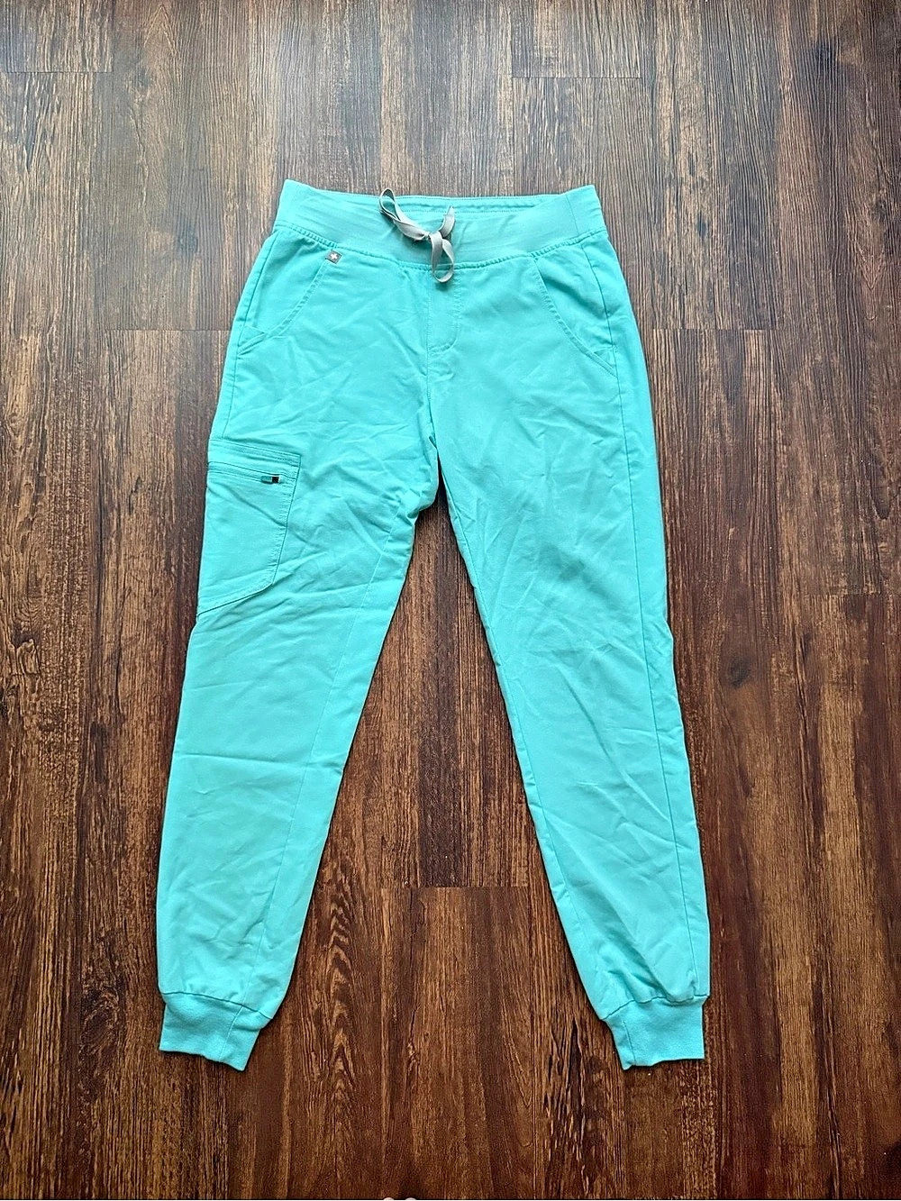 FIGS Women’s Fresh Aqua Blue Zamora Jogger Scrub Pants - Size XS Nursecore